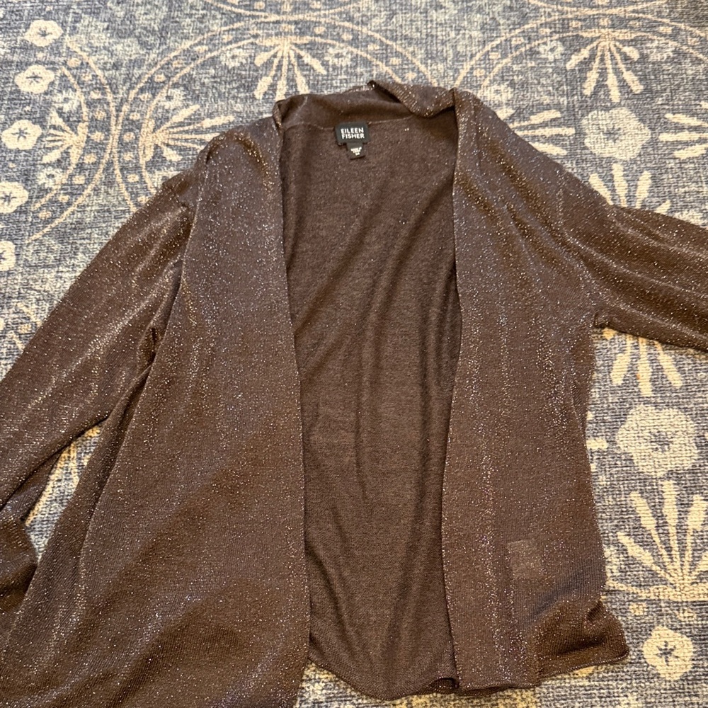 Eileen Fisher Dark Knit Cardigan